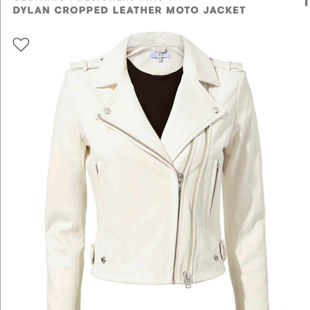 IRO off white leather jacket